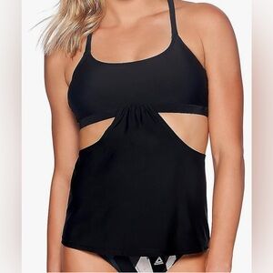 NWT Reebok Women's Strappy Tankini Swim Top
